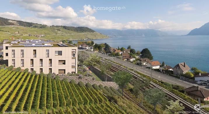 Rent a 1 ½ rooms apartment in Villette (Lavaux)