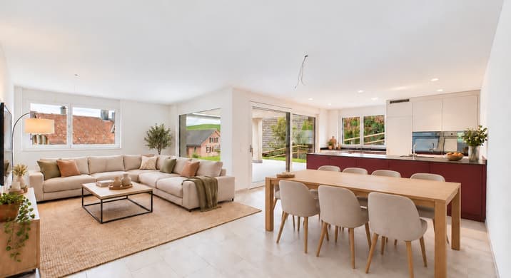 Rent a 2 ½ rooms apartment in Goldingen